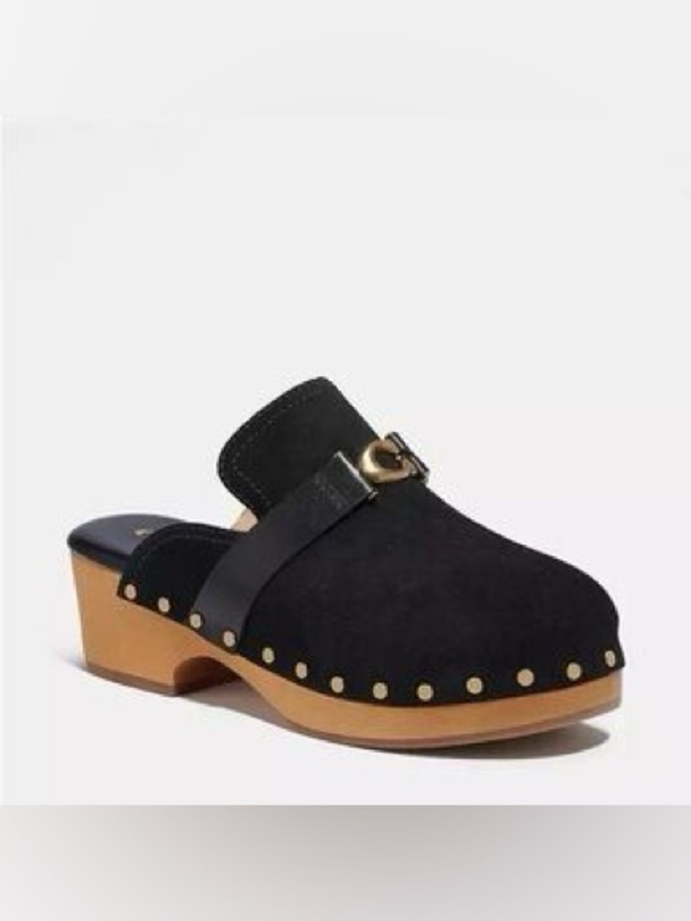 COACH Finley Clogs Mules Suede